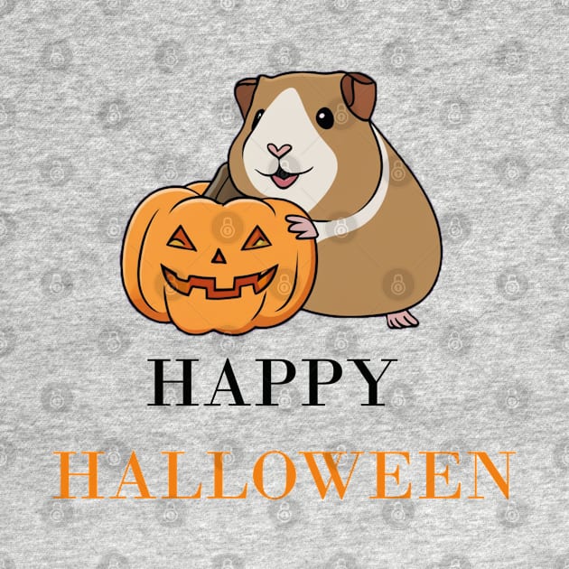 Happy Halloween Guinea Pig by Anke Wonder 